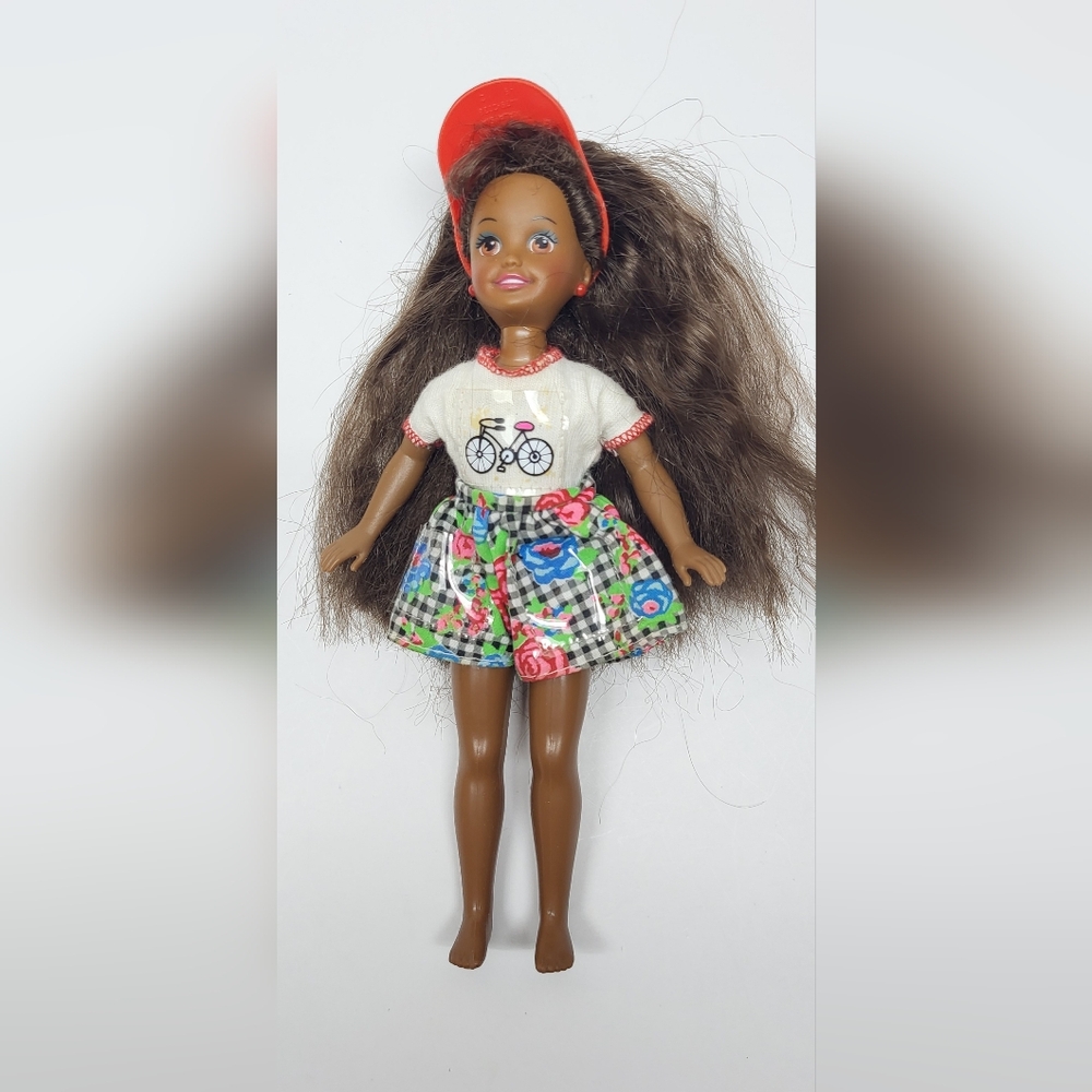 Vintage 1994 Barbie Polly Pocket Janet Doll African American EUC C173